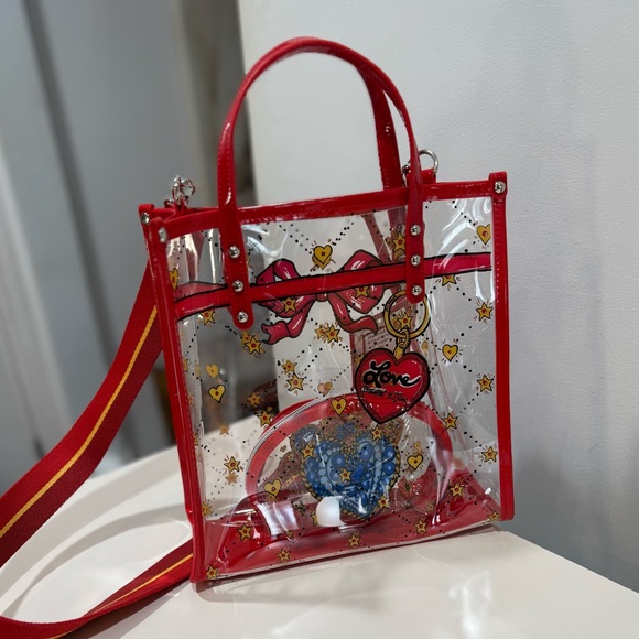 Brighton Celebrate VIP Tote & Pouch Set NWT Clear See Through Tom Clancy VIP - Picture 5 of 11
